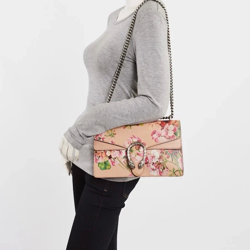 Gucci Medium Dionysus Blooms Leather Shoulder Bag - Picture 10 of 12